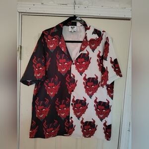 Devil Print Hawaiian Shirt